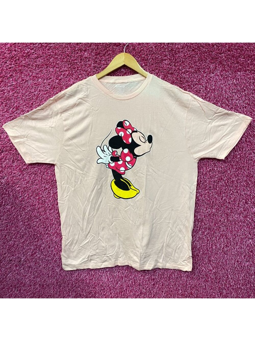 Disney Mini Mouse Kiss Pink T-Shirt XL